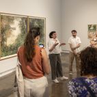 Bleda y Rosa, durante una visita a la muestra 'La Albufera' en el IVAM. / Generalitat Valenciana