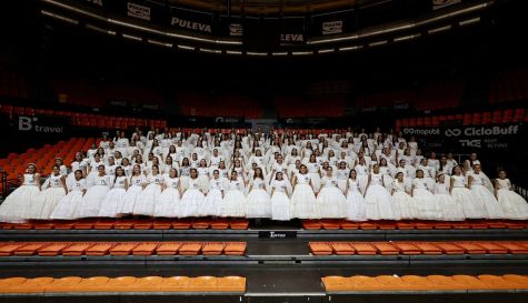 Ensayo de las candidatas a Fallera Mayor de Valencia 2027.