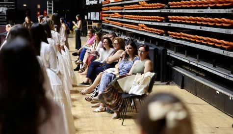 Ensayo de las candidatas a Fallera Mayor de Valencia 2027.