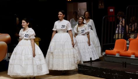 Ensayo de las candidatas a Fallera Mayor de Valencia 2027.