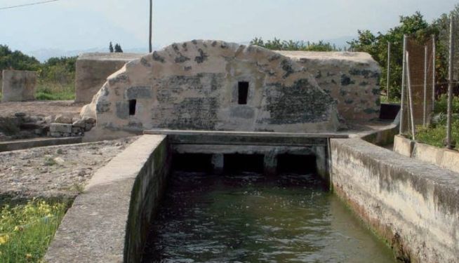 Una de las construcciones hidráulicas que se pueden descubrir en la Ruta del Agua de Potries, en la Safor.