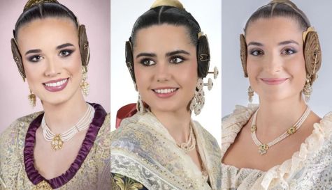 Tres de las trece candidatas.