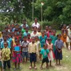 Niños participantes en uno de los proyectos de Manos Unidas en India. / Manos Unidas